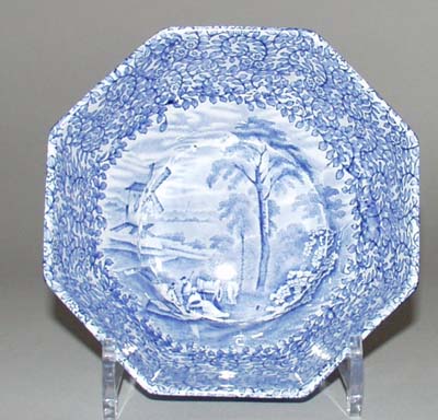 Bowl octagonal c1920s